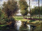 Landscape by the River Lys